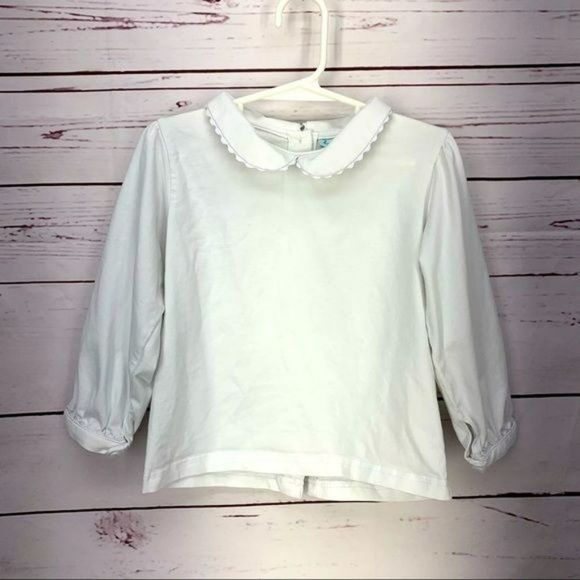 Buttered Biscuit Boutique Girls Long Sleeve‎ White Back Button Top Blouse Size 4 - Picture 9 of 9